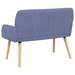 2-zitsbank met massief houten poten 2-zits Jeans Blauw