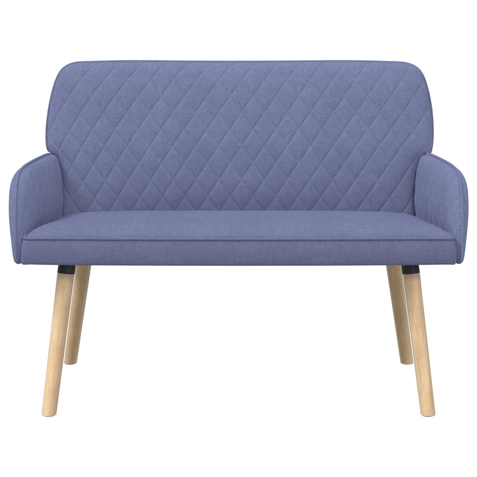 2-zitsbank met massief houten poten 2-zits Jeans Blauw
