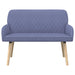 2-zitsbank met massief houten poten 2-zits Jeans Blauw