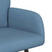 Tweezitsbank met metalen poten 2-zits Blauw Katoen Stof