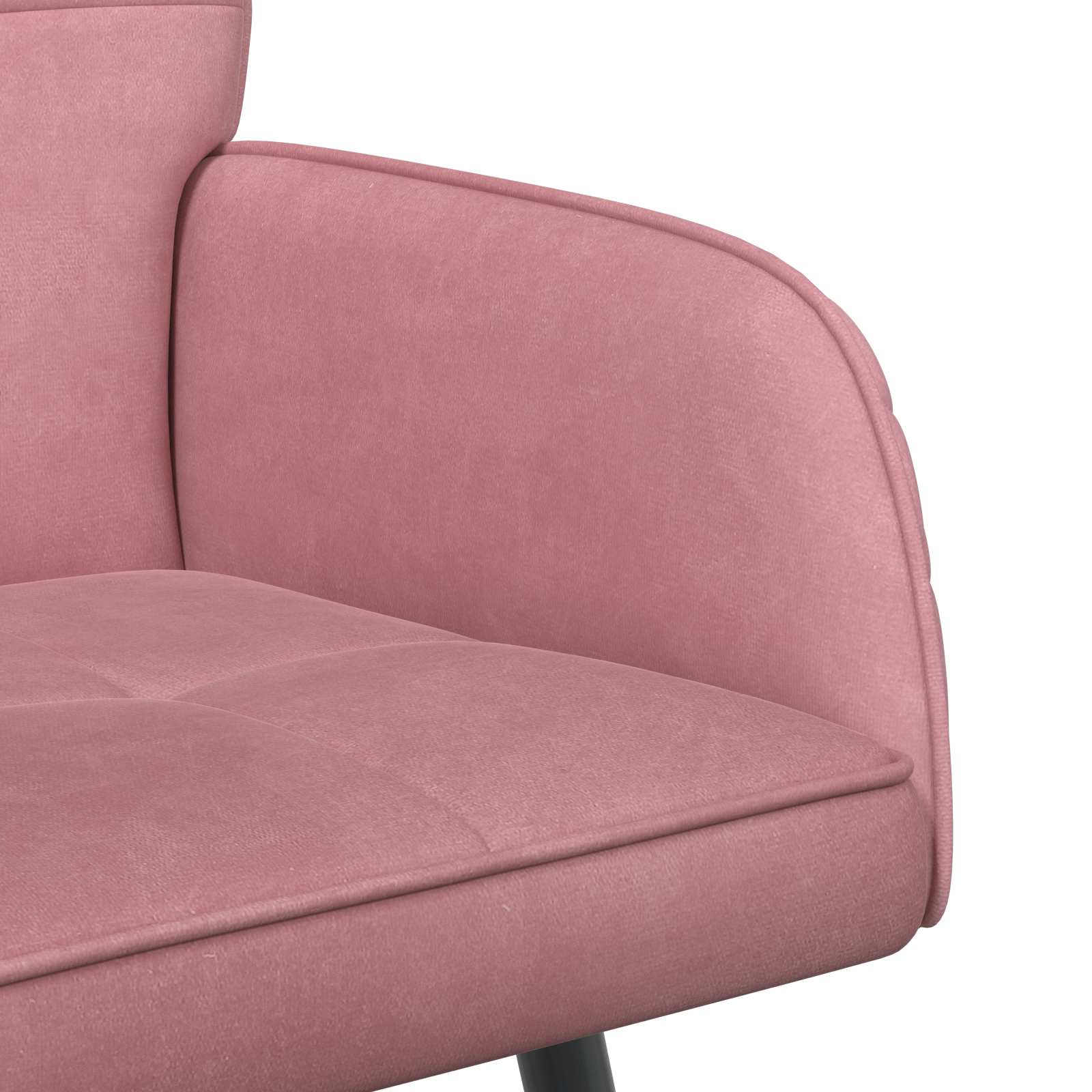 2-zitsbank met metalen poten 2-zits Roze fluweel