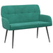 2-zitsbank met metalen poten 2-zits Turquoise fluweel