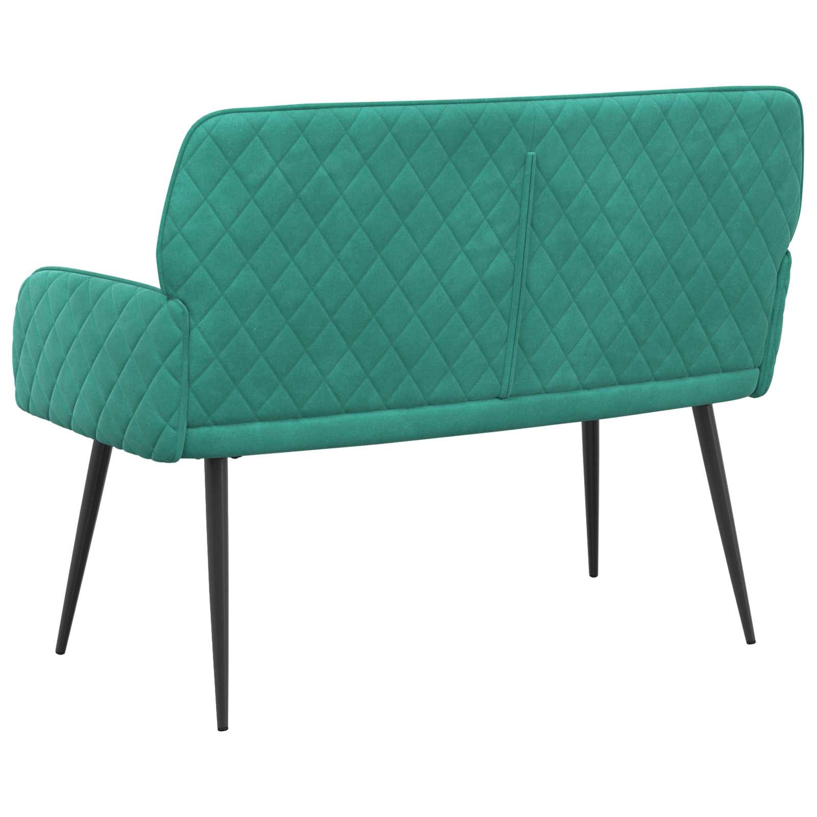 2-zitsbank met metalen poten 2-zits Turquoise fluweel