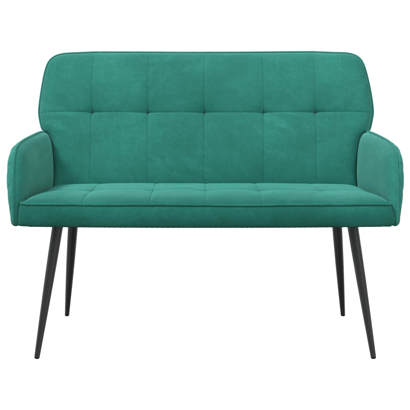 2-zitsbank met metalen poten 2-zits Turquoise fluweel