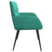 2-zitsbank met metalen poten 2-zits Turquoise fluweel