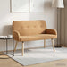 2-zitsbank met massief houten poten Beige Bouclé
