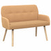 2-zitsbank met massief houten poten Beige Bouclé