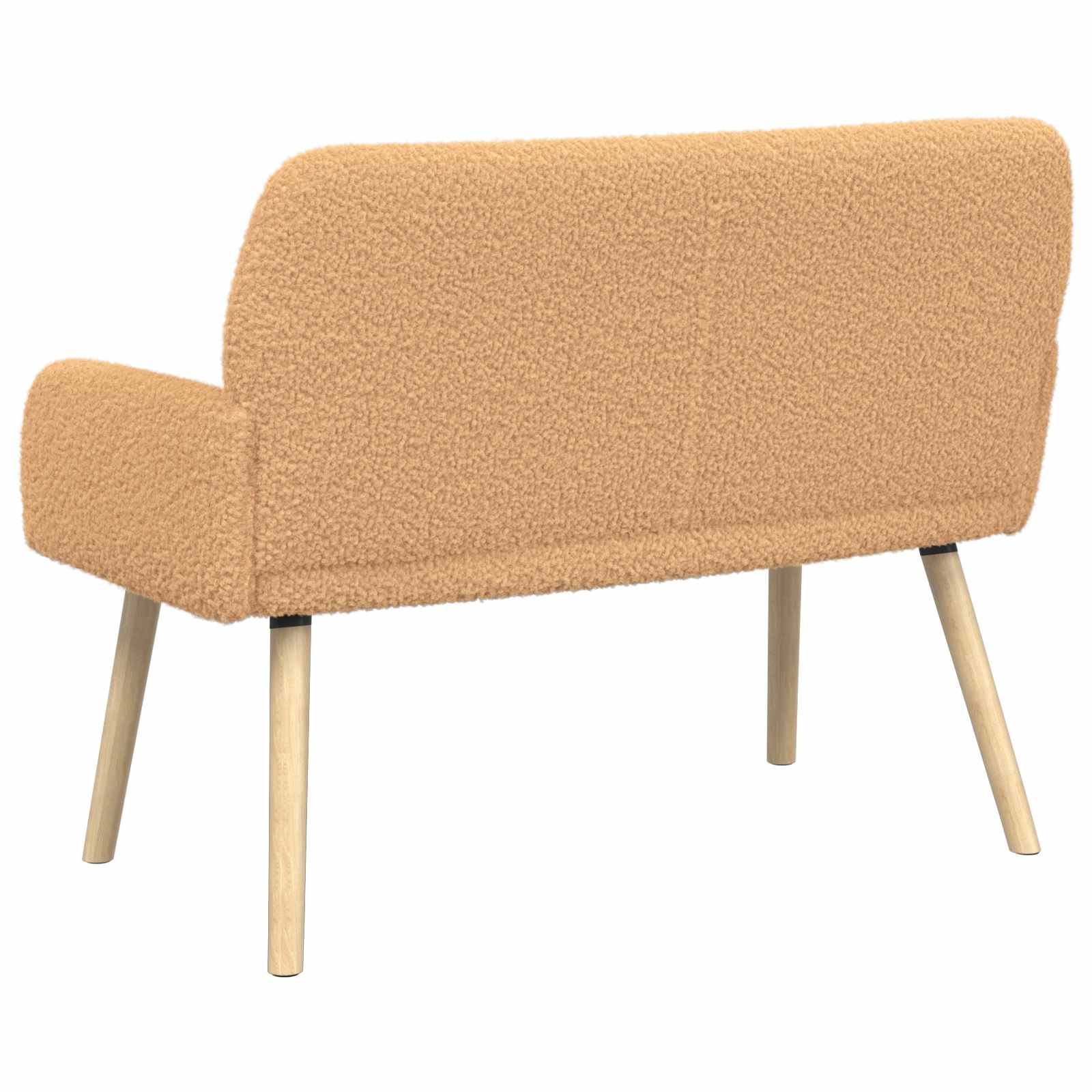 2-zitsbank met massief houten poten Beige Bouclé
