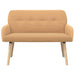 2-zitsbank met massief houten poten Beige Bouclé