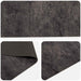 Keuken Vloerkleed zwart beton 150 x 45 cm 100% Polyamide
