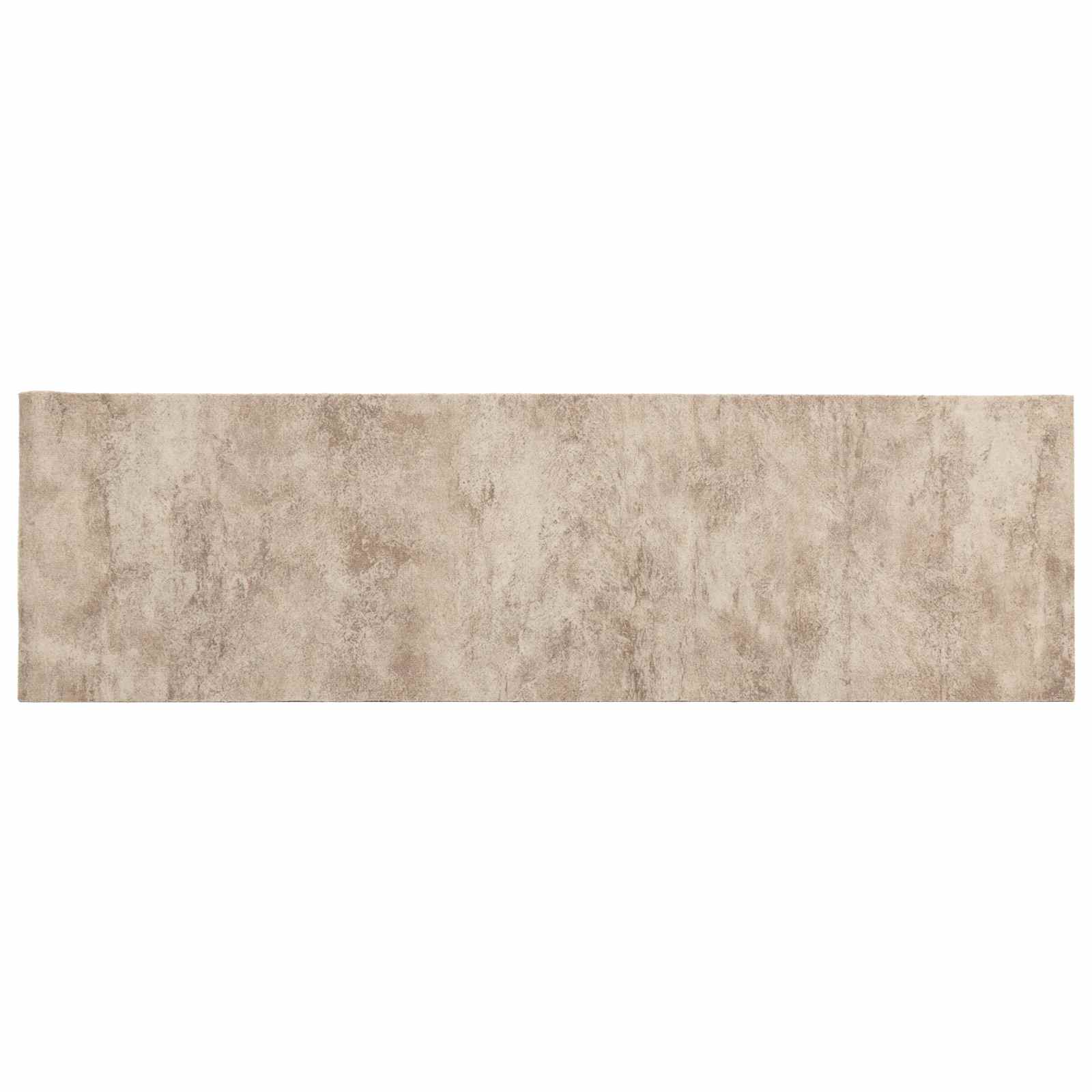 Keuken Vloerkleed Beige beton 150 x 45 cm 100% Polyamide