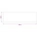 Keuken Vloerkleed Bruin beton 150 x 45 cm 100% Polyamide