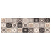 Keuken Vloerkleed Grijs-beige mozaïek 180 x 60 cm