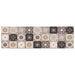 Keuken Vloerkleed Grijs-beige mozaïek 300 x 60 cm