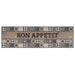 Keuken Vloerkleed Grijs bon appetit 150 x 45 cm 100% Polyamide