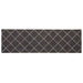 Keuken Vloerkleed Antraciet geruit 180 x 60 cm 100% Polyamide
