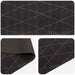 Keuken Vloerkleed antraciet geruit 180 x 60 cm 100% Polyamide
