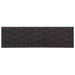 Keuken Vloerkleed antraciet geruit 180 x 60 cm 100% Polyamide