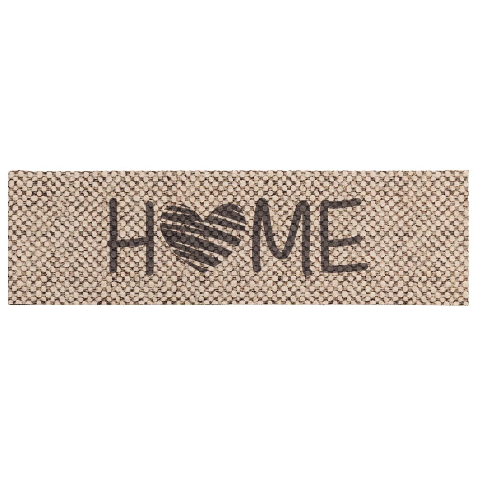 Keuken Vloerkleed Beige Home 300 x 60 cm 100% Polyamide Wasbaar
