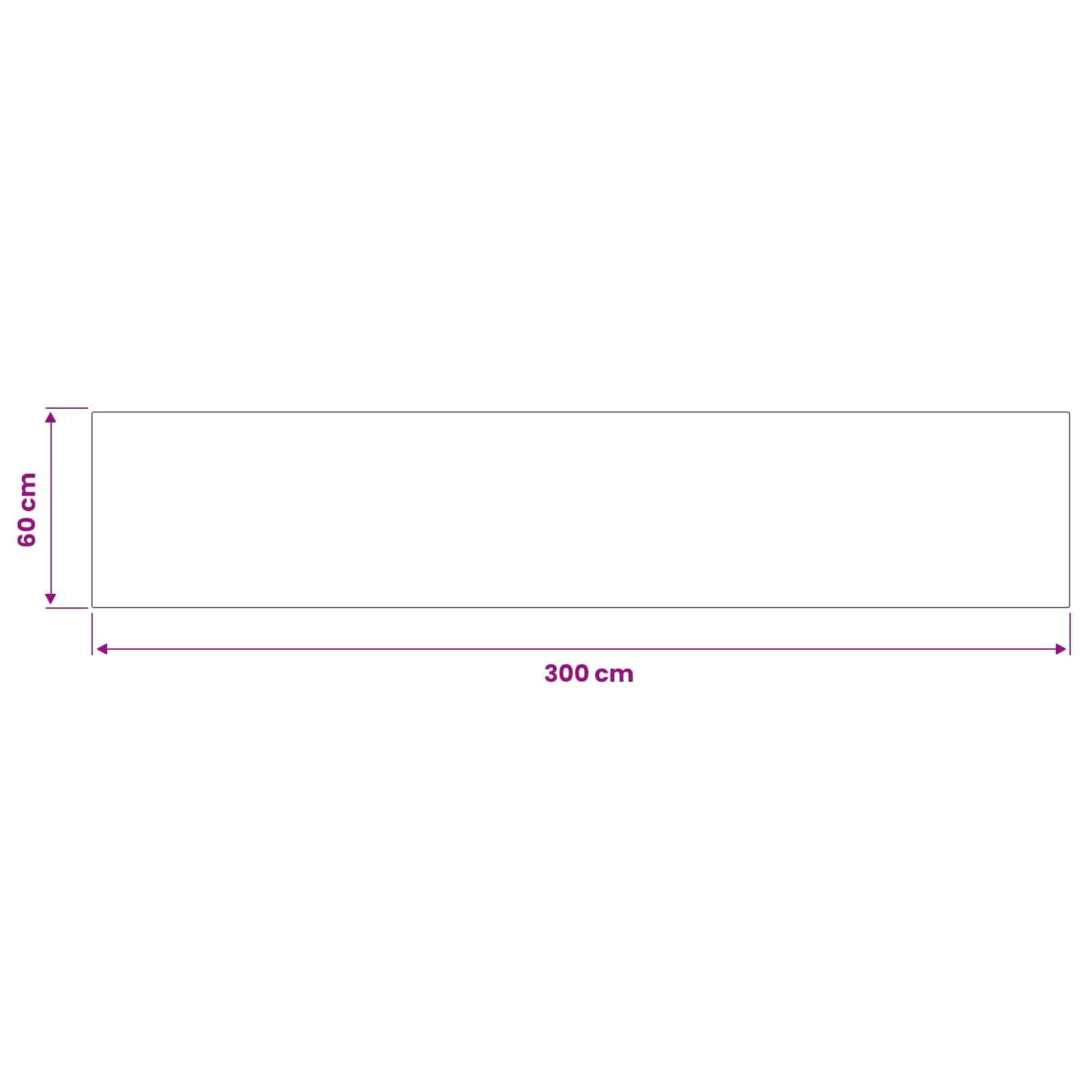 Keuken Vloerkleed Beige Home 300 x 60 cm 100% Polyamide Wasbaar