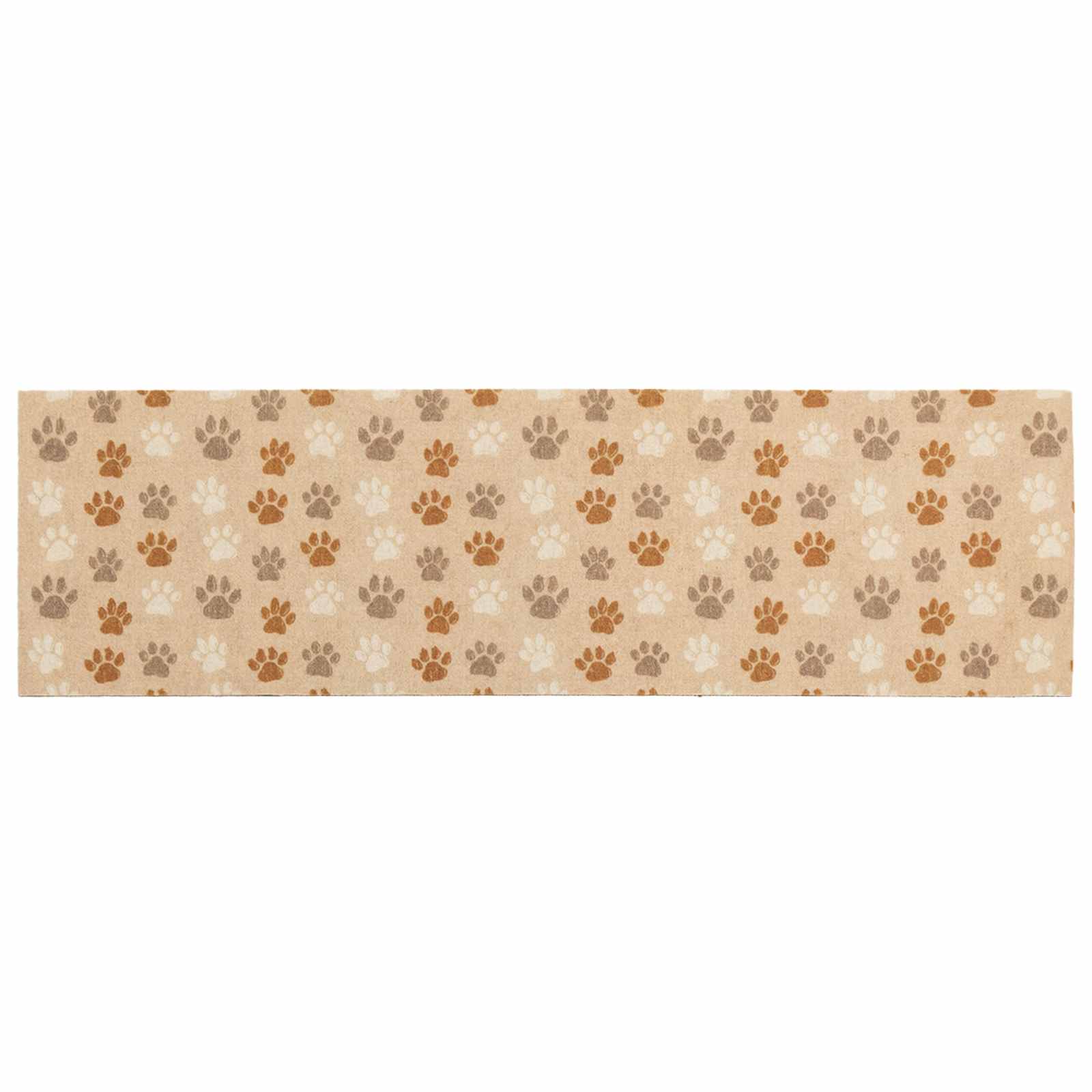 Keuken Vloerkleed Beige poten 150 x 45 cm 100% Polyamide