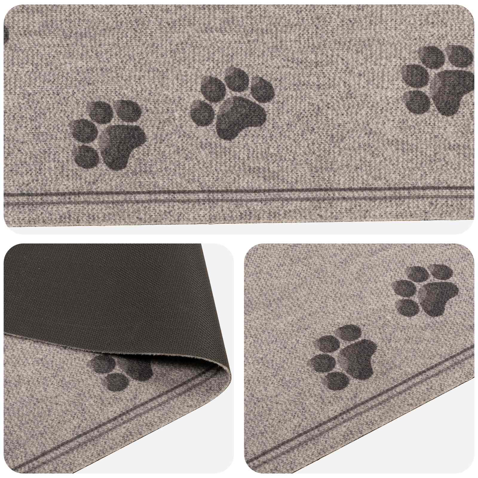 Keuken Vloerkleed Grijze poten 180 x 60 cm 100% Polyamide