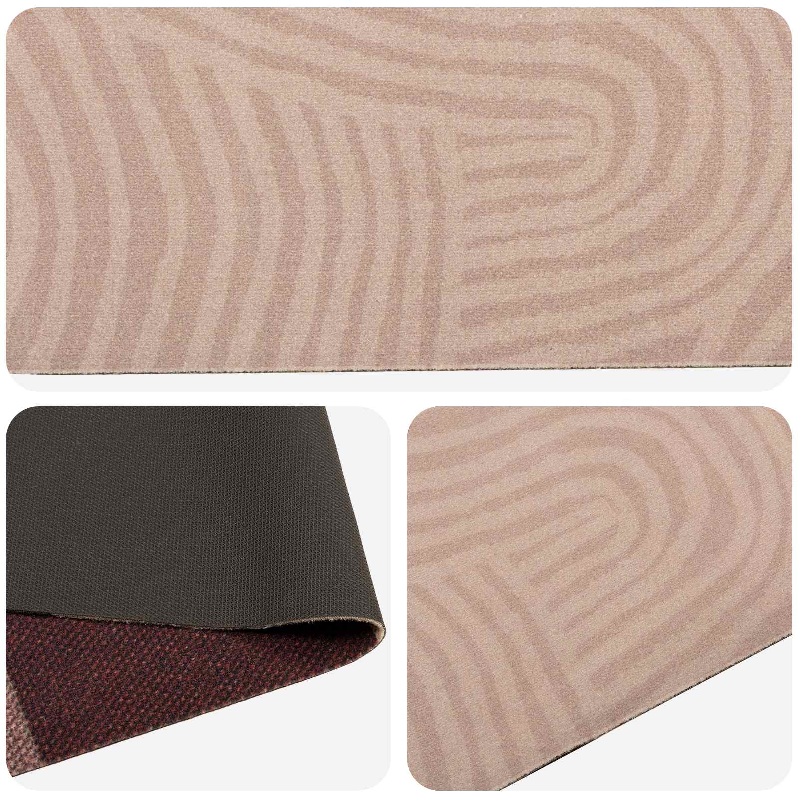 Keuken Vloerkleed Taupe Scandinavisch 150 x 45 cm
