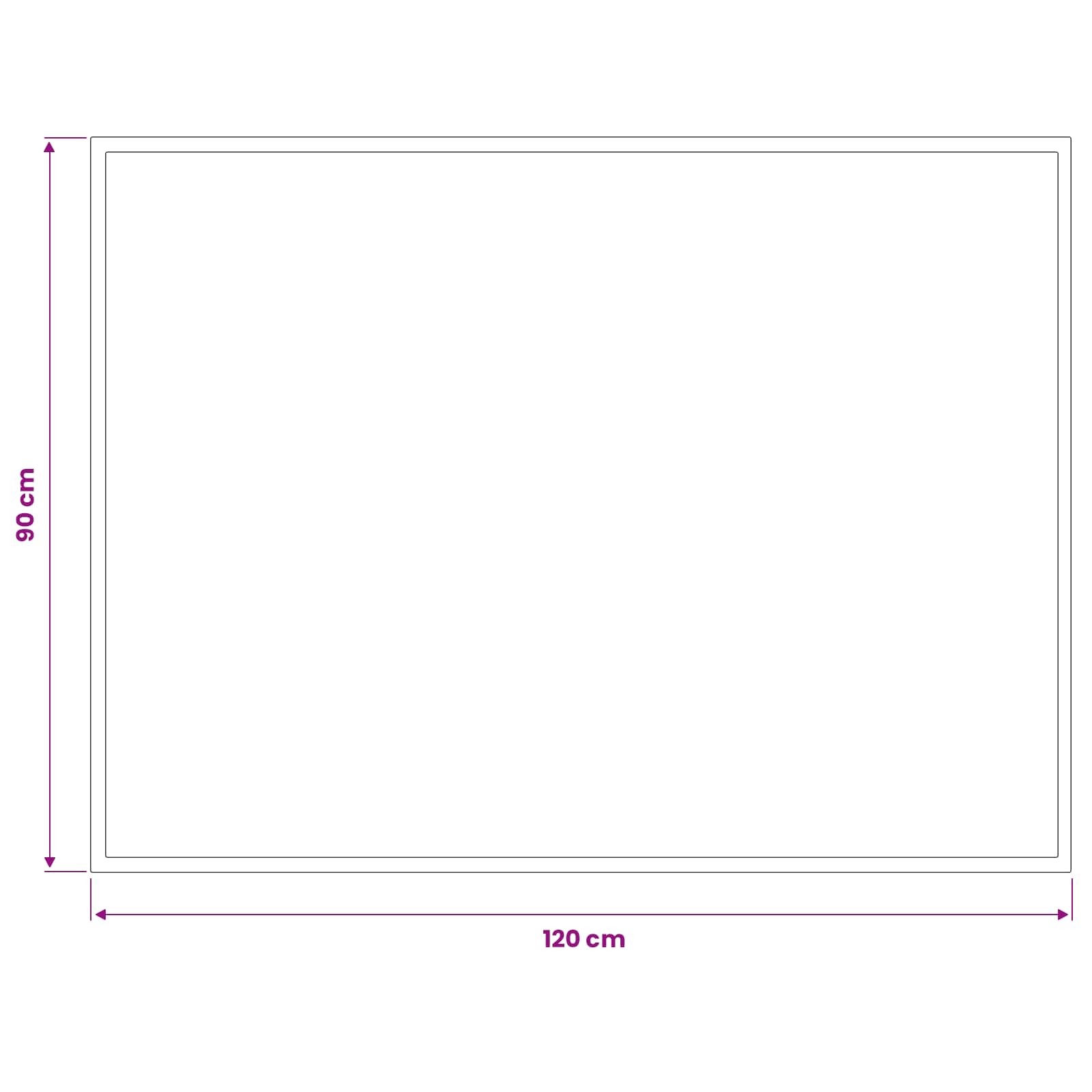 Deurmat Lichtgrijs 120 x 90 cm 100% Polyamide