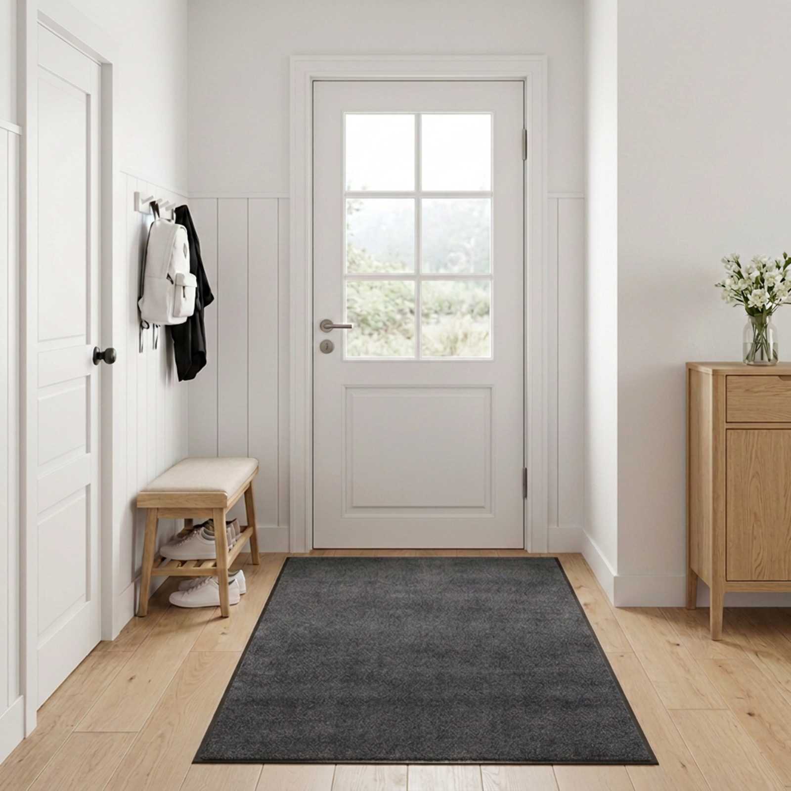 Deurmat Lichtgrijs 250 x 120 cm 100% Polyamide