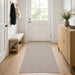 Vloerkleed IZA Beige 80 x 200 cm 100% Polyester Laagpolig