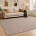 Vloerkleed IZA Beige 200 x 280 cm 100% Polyester Laagpolig