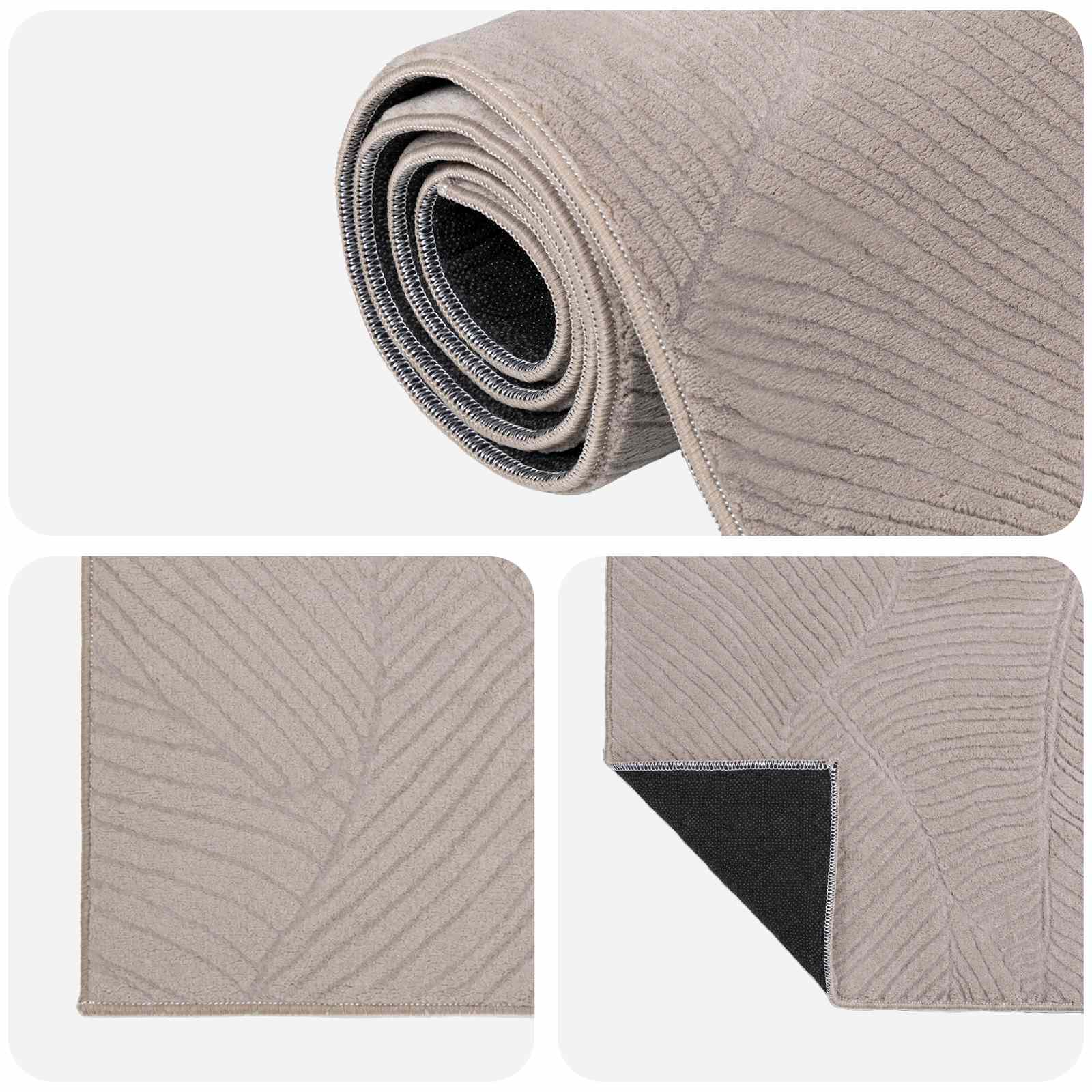 Vloerkleed IZA Beige 200 x 280 cm 100% Polyester Laagpolig
