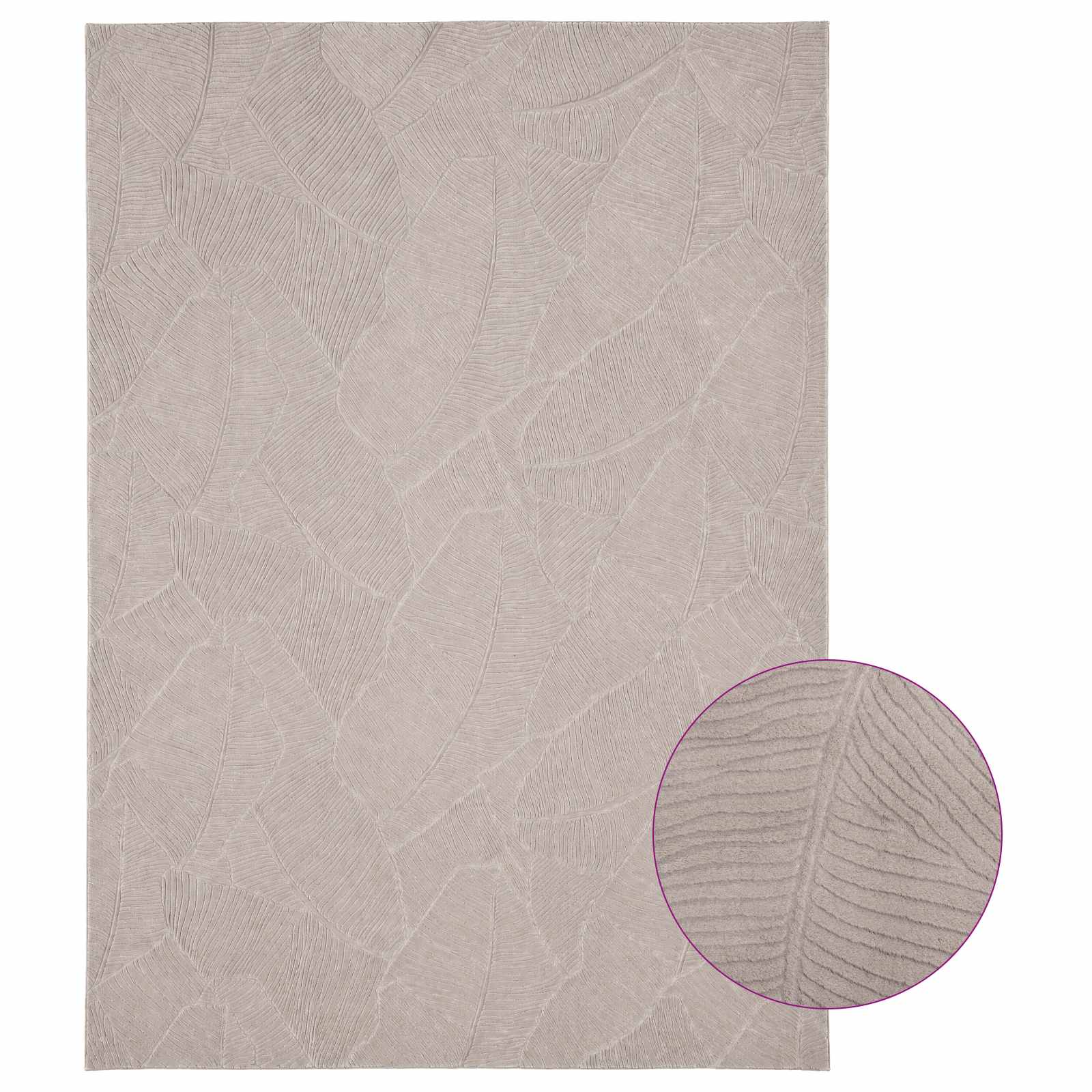 Vloerkleed IZA Beige 200 x 280 cm 100% Polyester Laagpolig