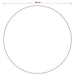 Vloerkleed IZA Beige Ø 160 cm 100% Polyester Laagpolig