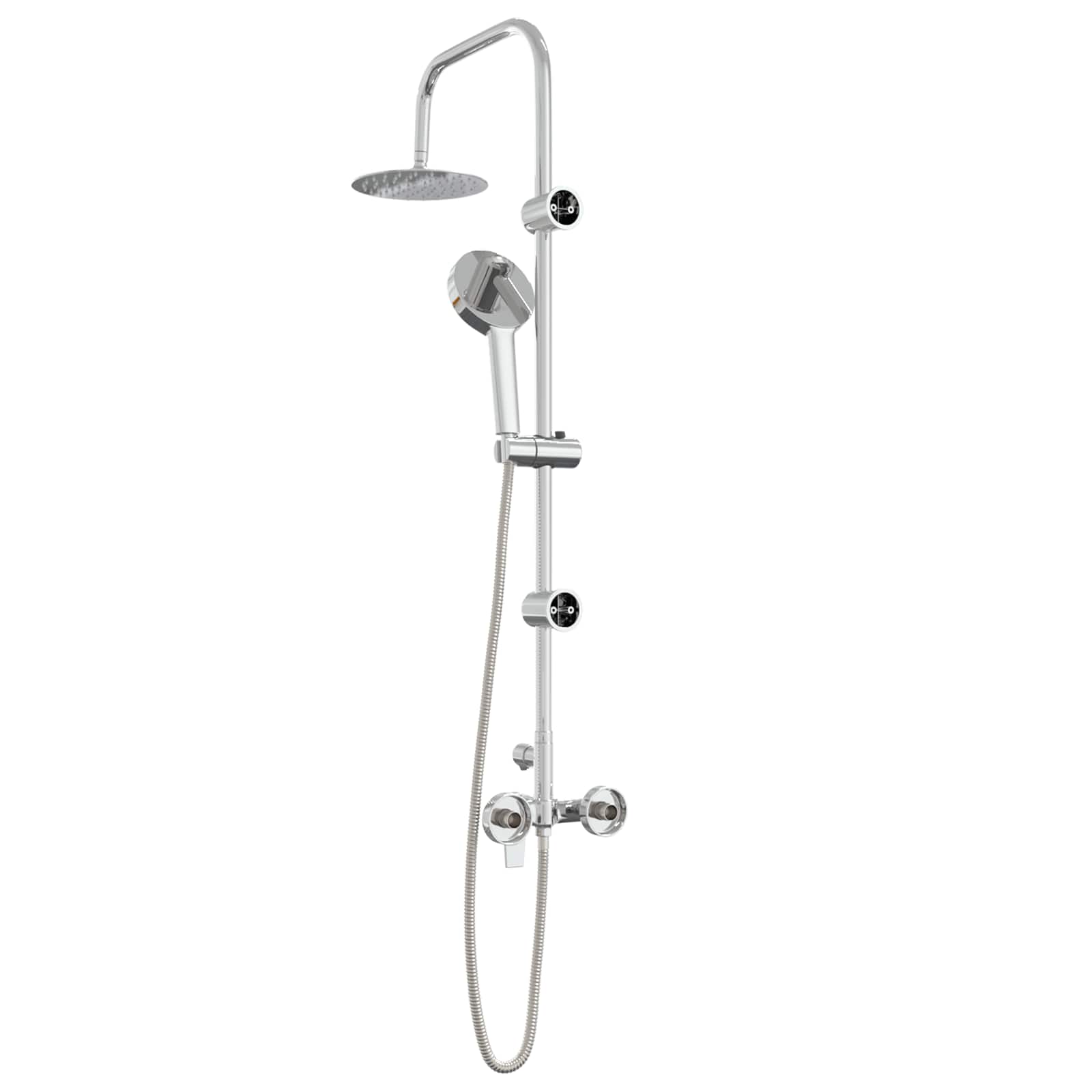 Douchesysteem Chroom Roestvrij staal 21 x 48 x 112 cm