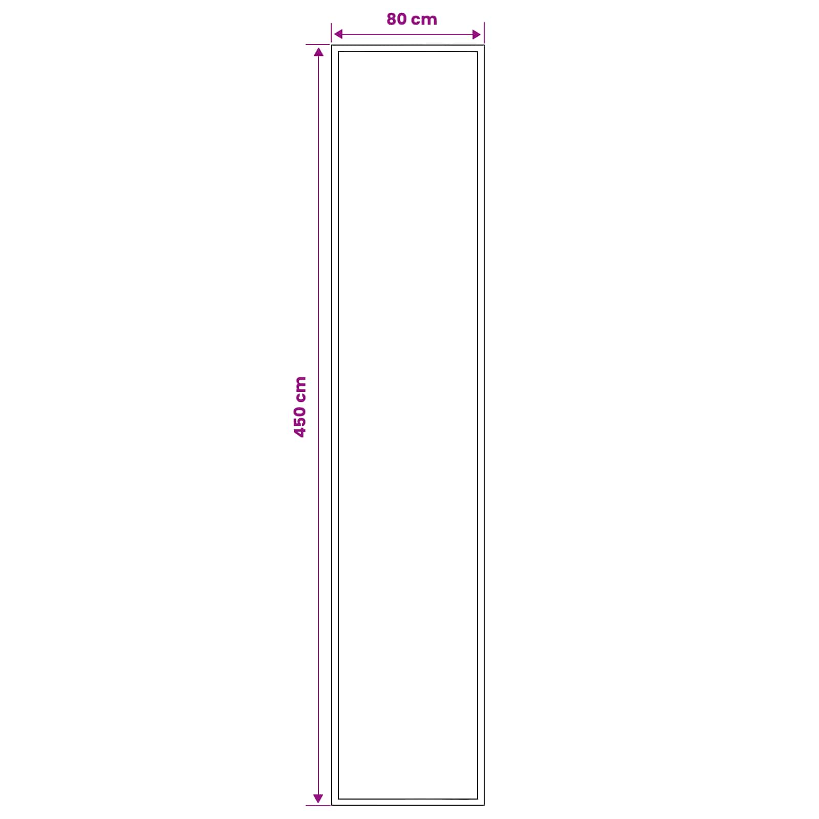 Tapijtloper FLORNES Geweven Oranje Diamanten 80 x 450 cm PP