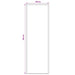 Tapijtloper FLORNES Geweven Blauw Diamanten 100 x 350 cm PP