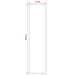 Tapijtloper FLORNES Geweven Grijs Bladeren 67 x 300 cm PP 7 mm