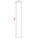 Tapijtloper FLORNES Geweven Grijs Bladeren 67 x 450 cm PP 7 mm