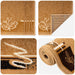 Tapijtloper FLORNES Geweven Ochre Bladeren 80 x 350 cm PP 7 mm