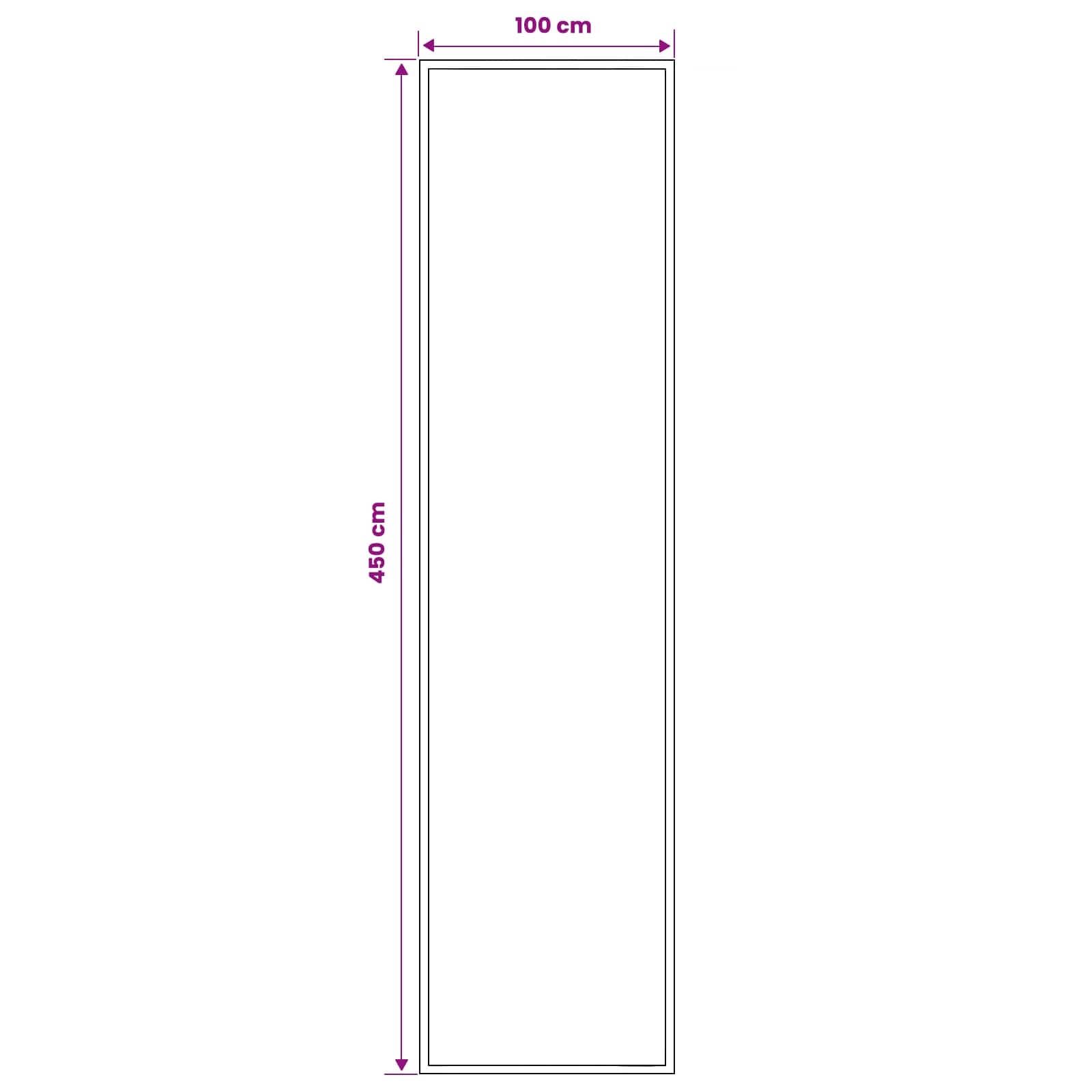 Tapijtloper FLORNES Geweven Ochre Bladeren 100 x 450 cm PP 7 mm