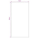 Tapijtloper FLORNES Geweven Grijs Zigzag 67 x 150 cm PP 7 mm