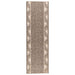 Tapijtloper FLORNES Geweven Taupe Zigzag 100 x 300 cm PP 7 mm