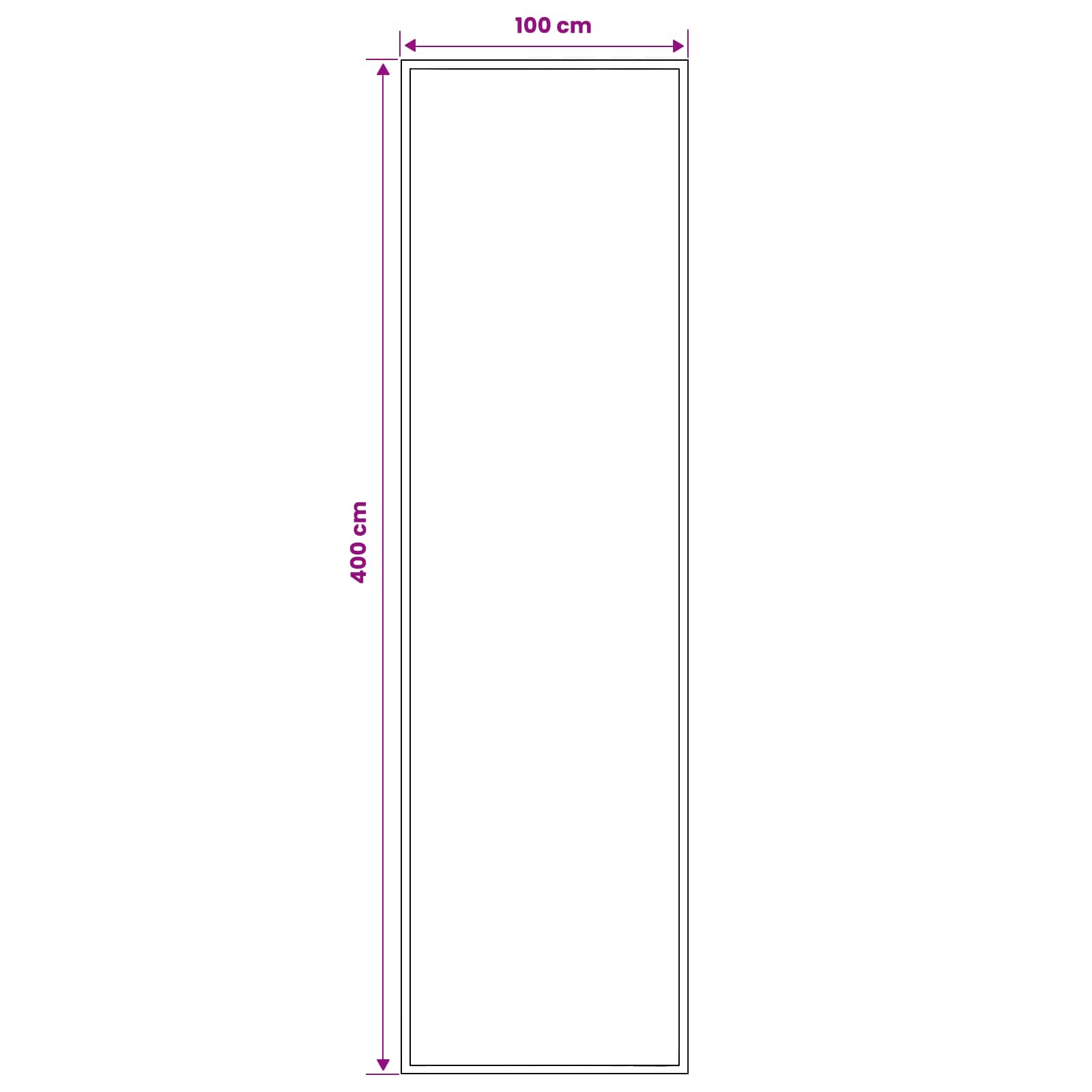 Tapijtloper FLORNES Geweven Taupe Zigzag 100 x 400 cm PP 7 mm