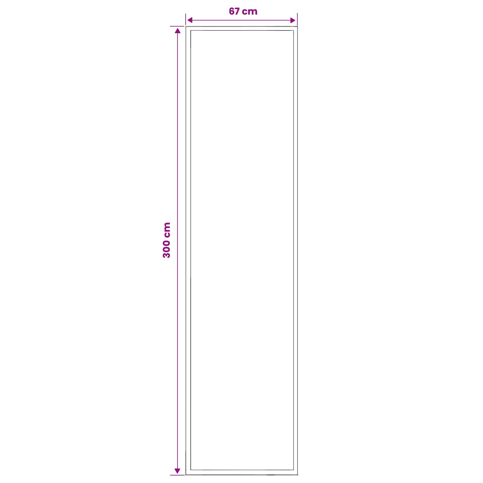 Tapijtloper FLORNES Geweven Ecru patroon 67 x 300 cm PP 7 mm