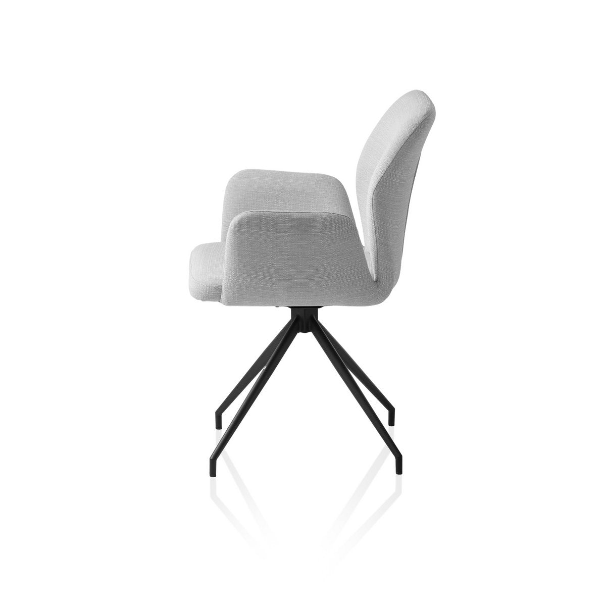 Fauteuil met 180° draaifunctie Lichtgrijs