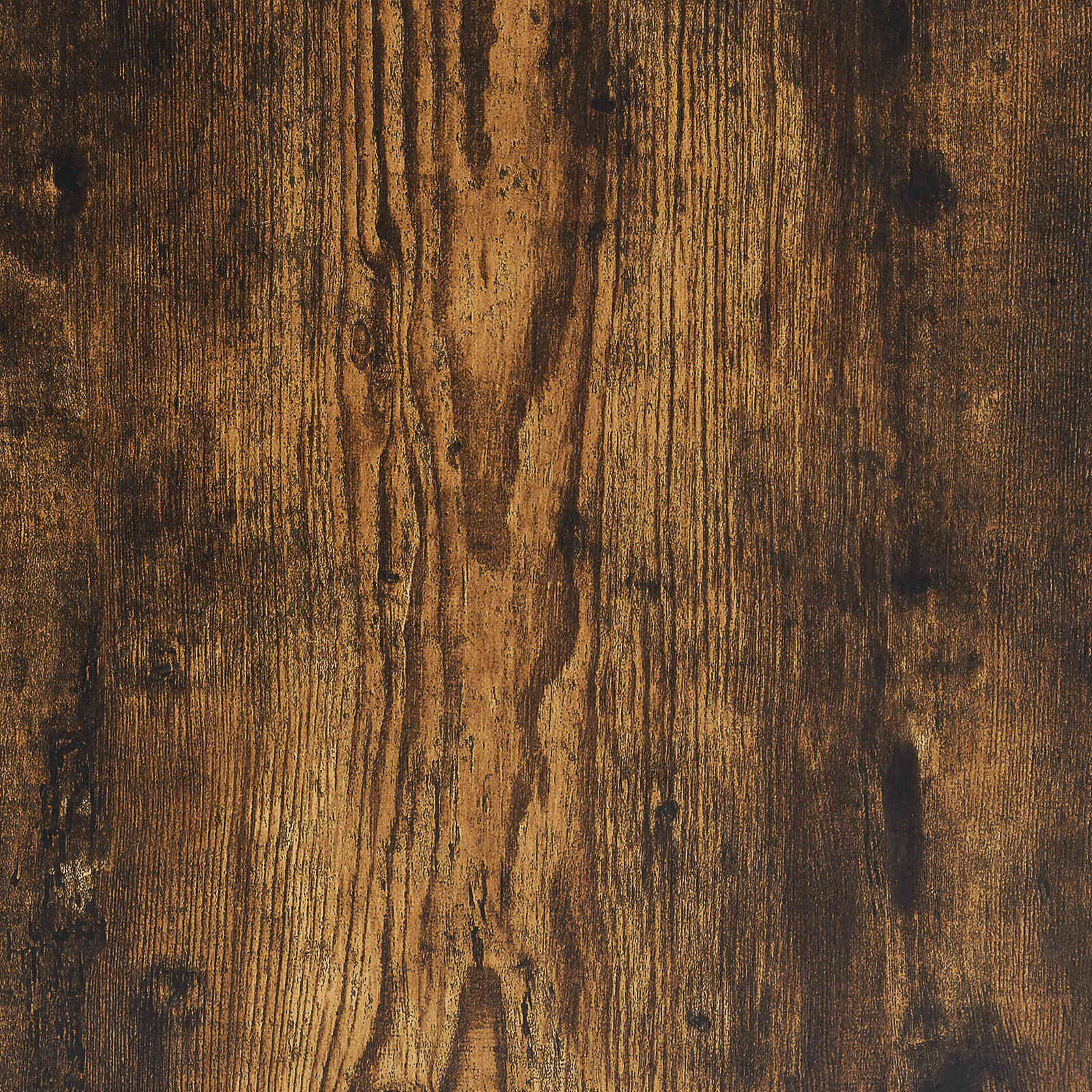 Kattenbakkast 42x42x51 cm bewerkt hout gerookt eikenkleurig