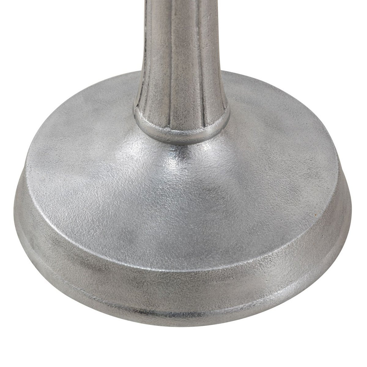 Bijzettafel metaal rond Ø 44x53 cm decotisch nobel of goud met ontwerp middenvoet aluminium