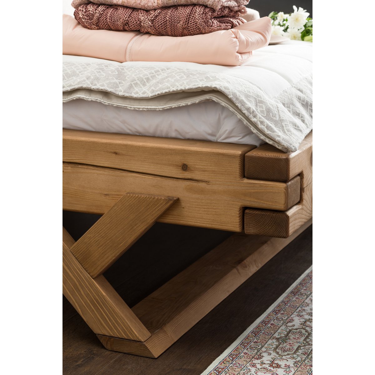 Balkenbed 160 x 200 cm