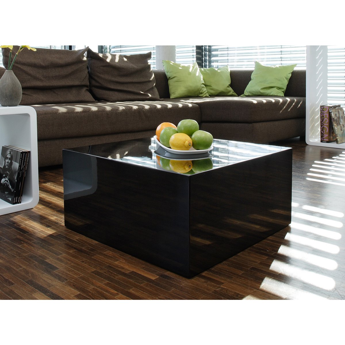 Salontafel 60x60x30cm zwart